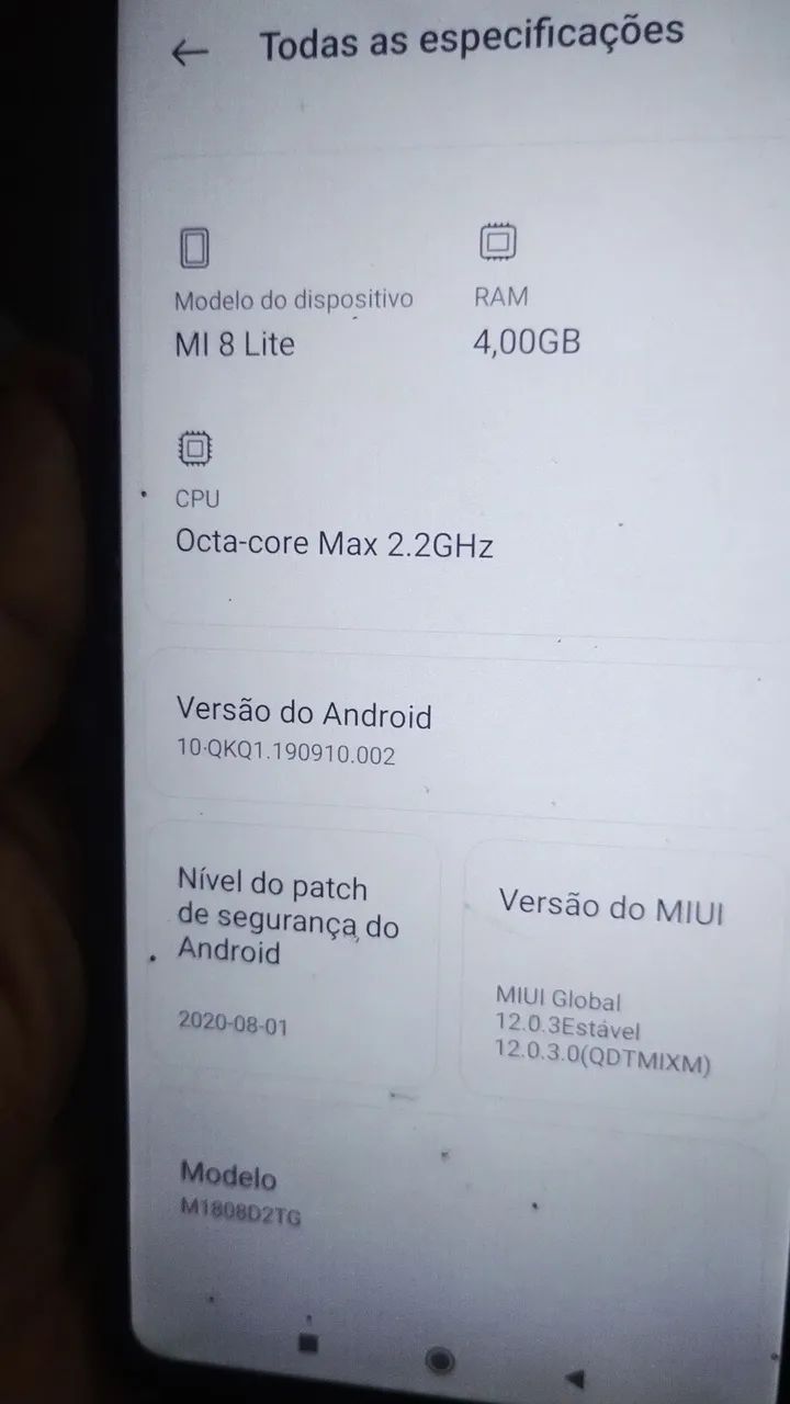 Xiaomi mi 8 lite