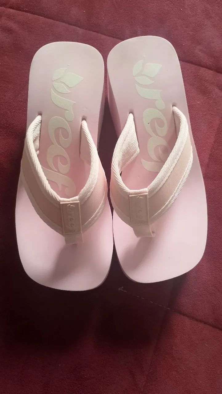 Chinelo plataforma reef 36 