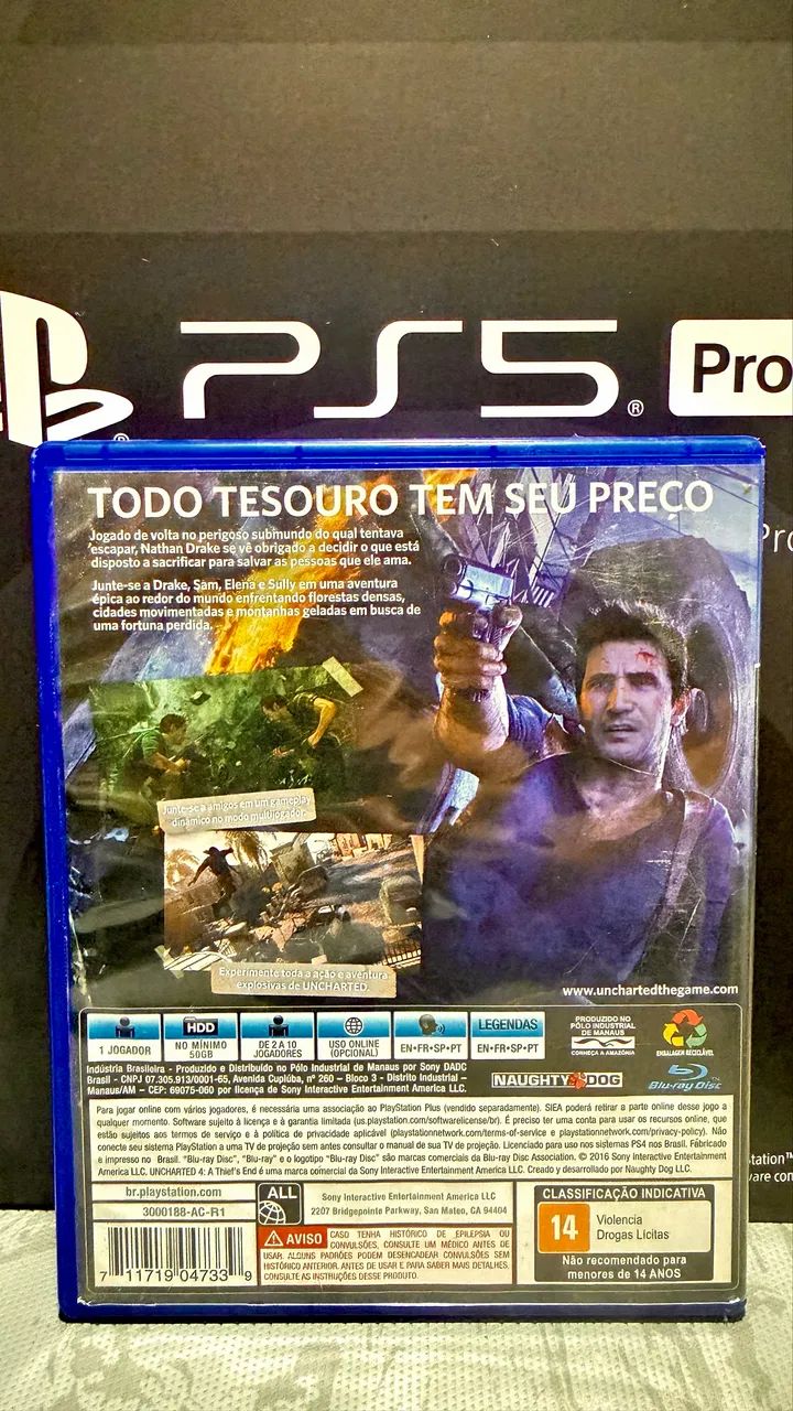UNCHARTED 4: A Thief's End - PS4 (PlayStation 4 e 5) - Foto 3