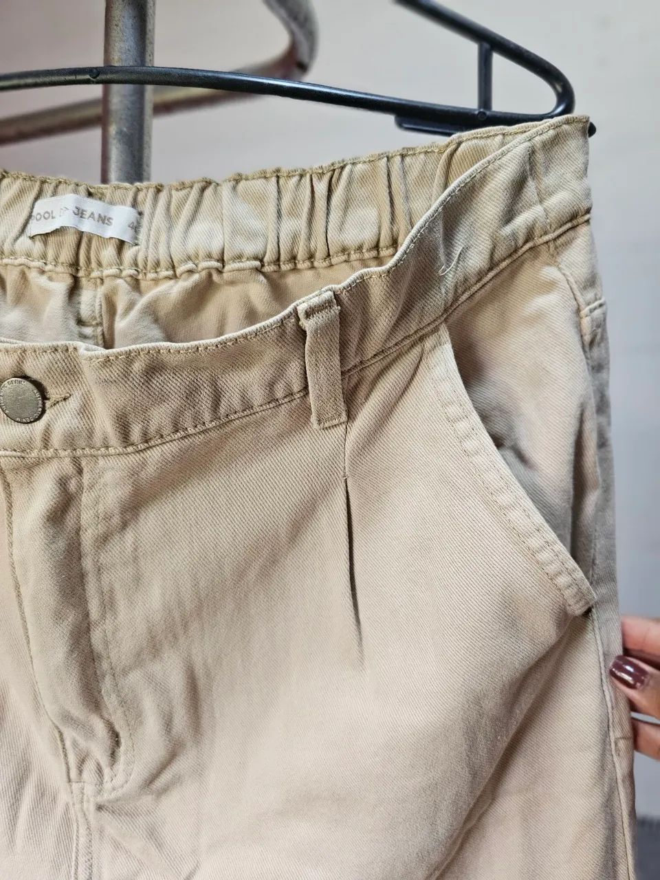 Calça jeans bege  - Foto 2