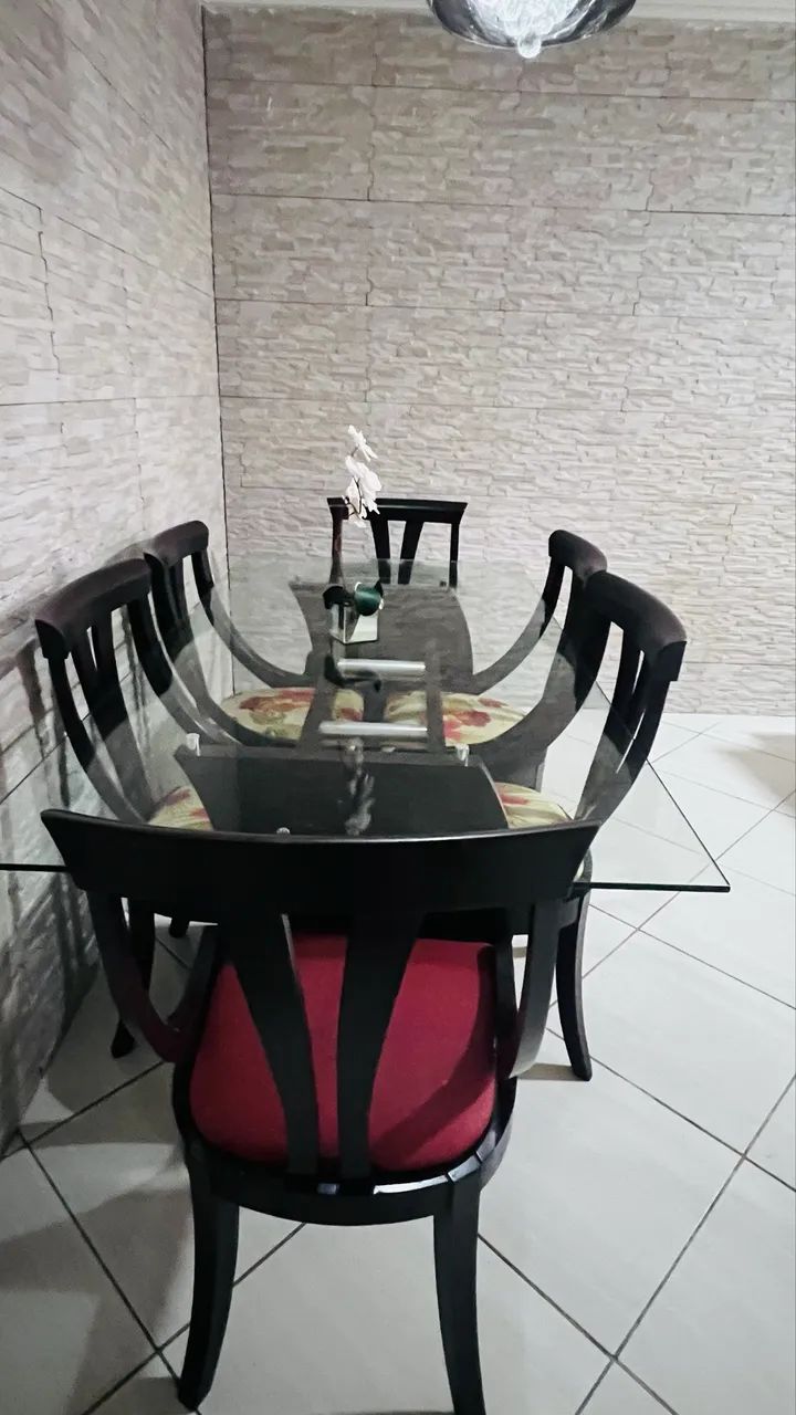 Linda mesa de jantar com 6 cadeiras  - Foto 3