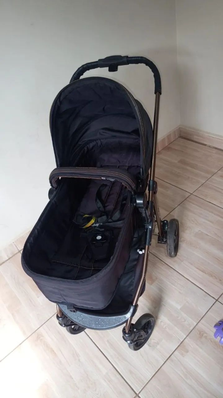 Carrinho e  Bebê Conforto c/ Base - Galzerano - Foto 2