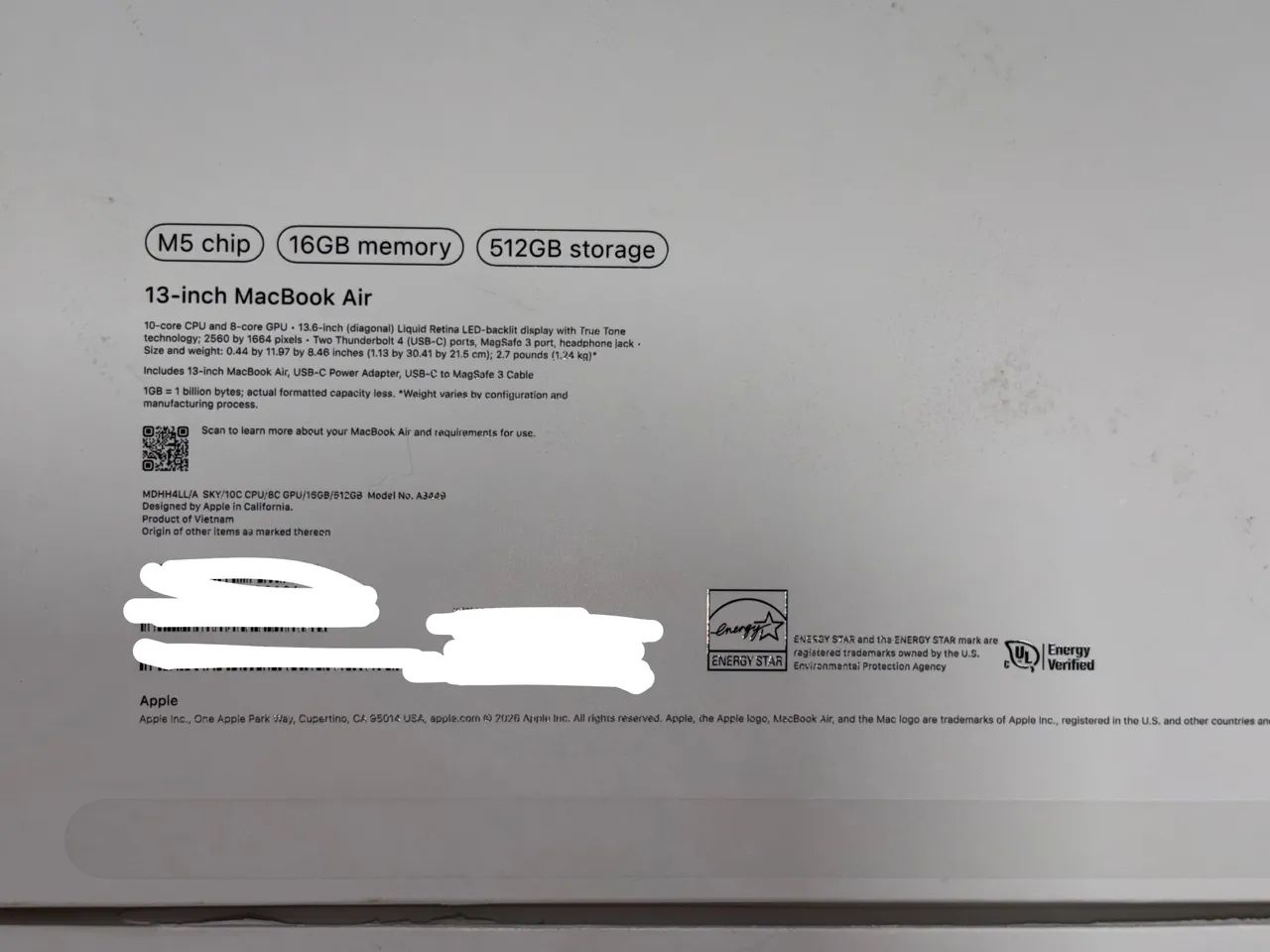 MacBook Air M5 13.6 POL 16GB 512GB SSD 2026 - Foto 6