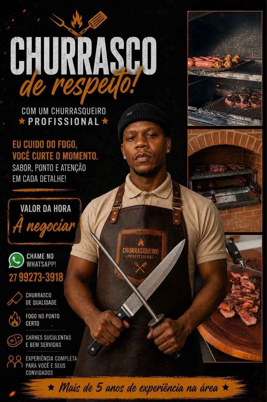 Churrasqueiro profissional / Personal Chef