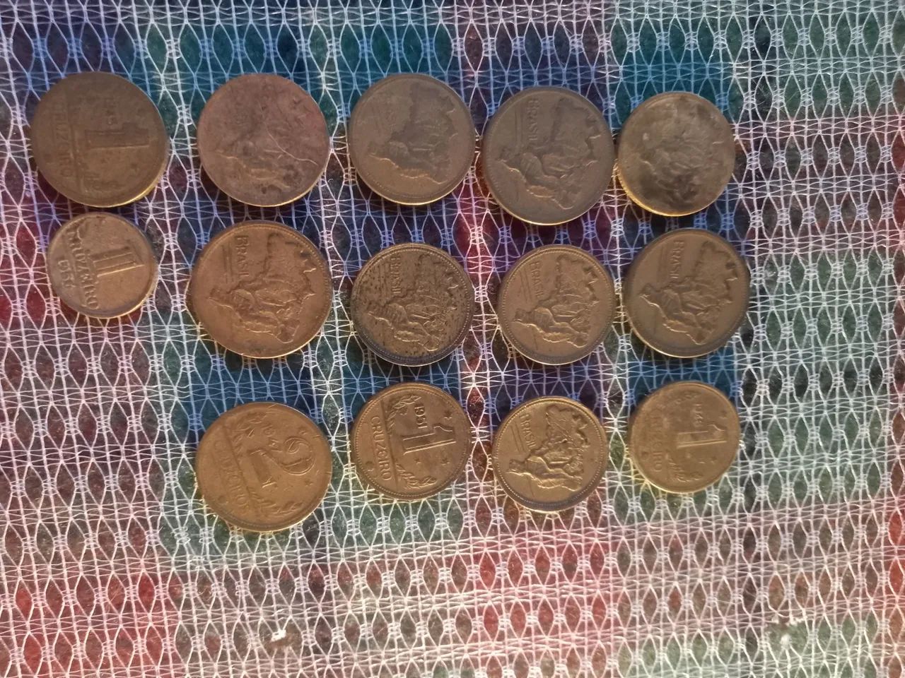 Lote moedas antigas Brasil.
