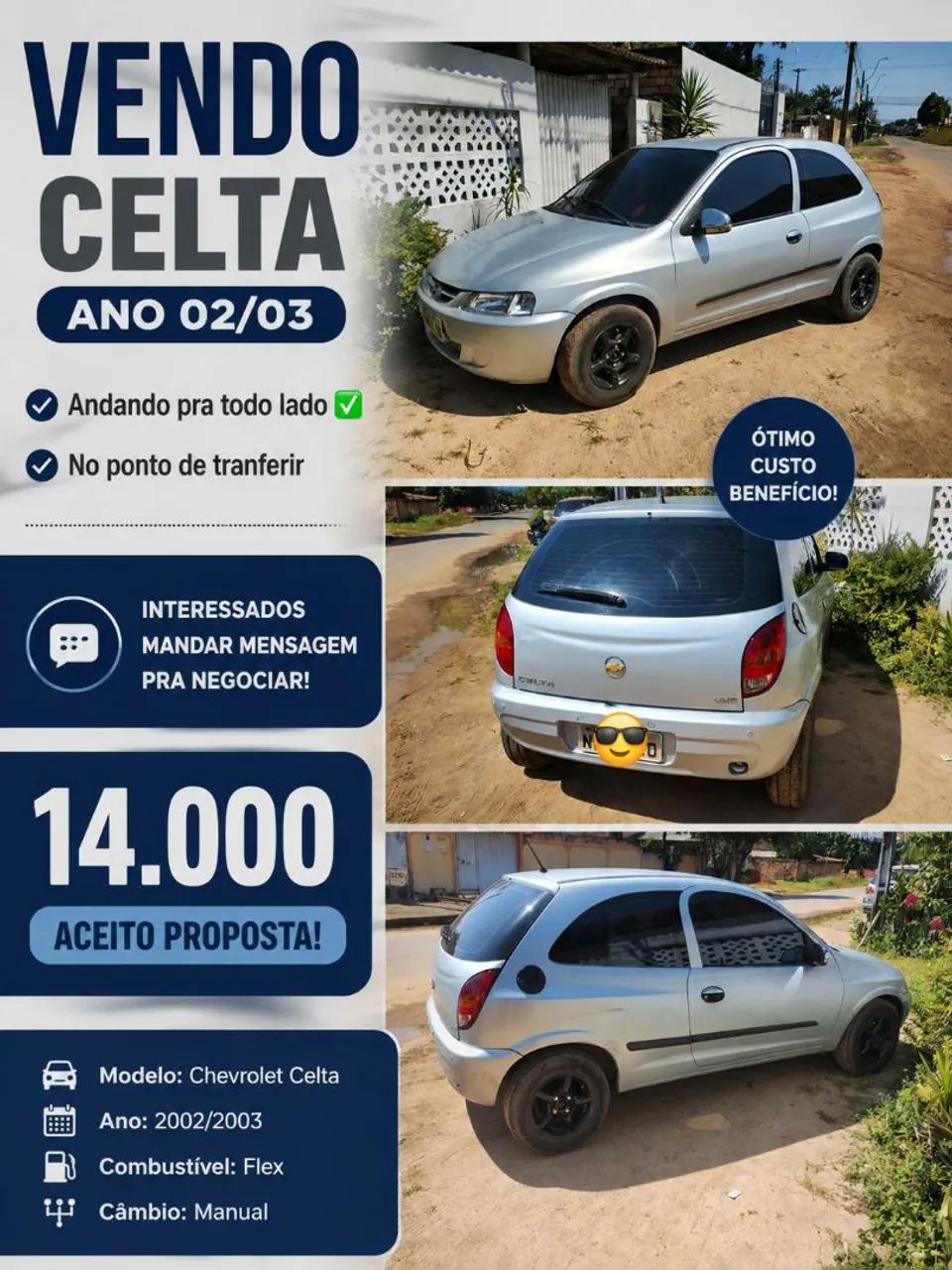 Chevrolet Celta 1.0/super/n.piq.1.0 MPFI VHC 8V 3P 2003