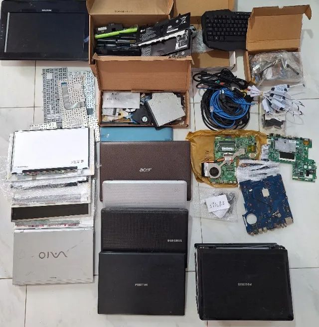 Lote de Estoque Notebooks  mudança