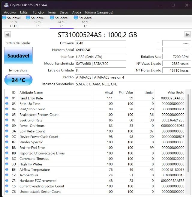 HD SATA 3,5" 1TB Seagate - Foto 3