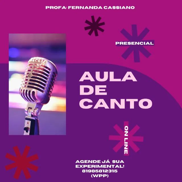 aulas de canto popular