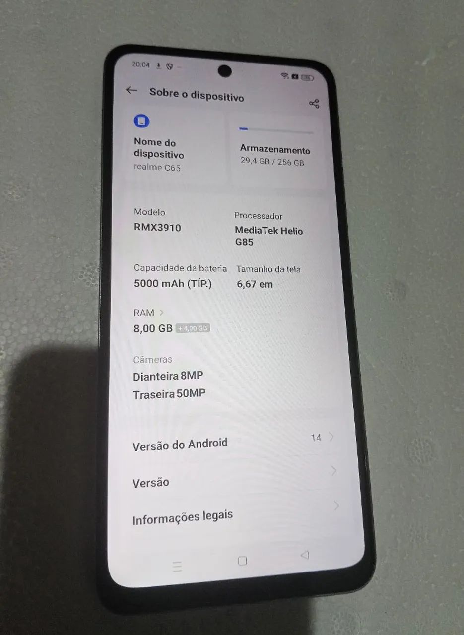 CELULAR REALME C65 256GB/RAM 12GB, SEM DEFEITOS. ENTREGO  - Foto 4
