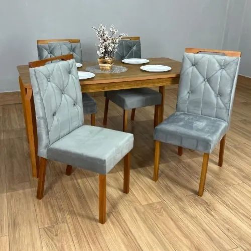 Mesa de Jantar Alegra 1.20×0.80 Com 4 Cadeiras - Foto 4