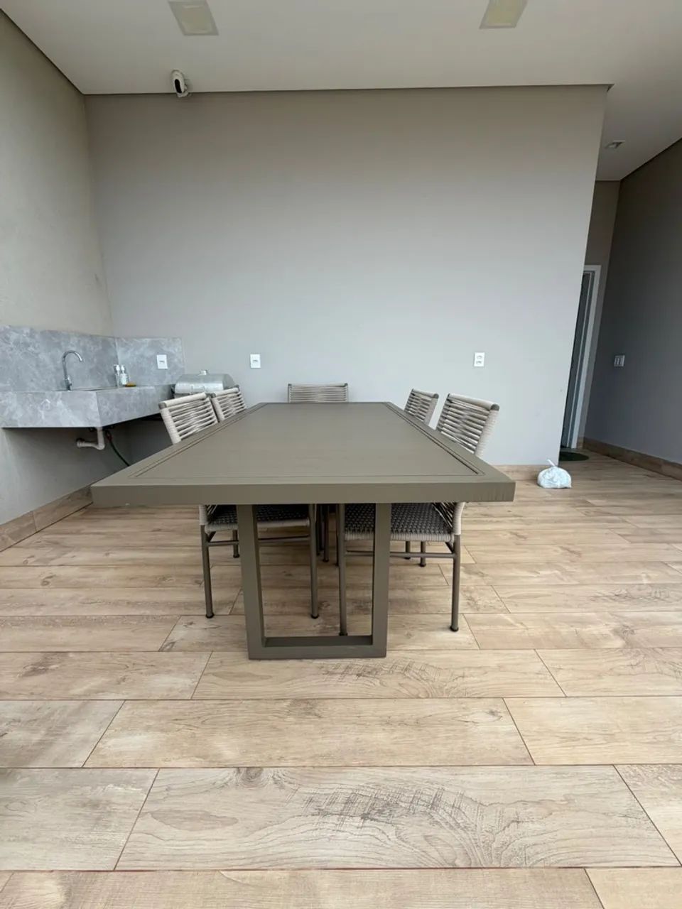 Mesa retangular em alumínio. - Foto 3