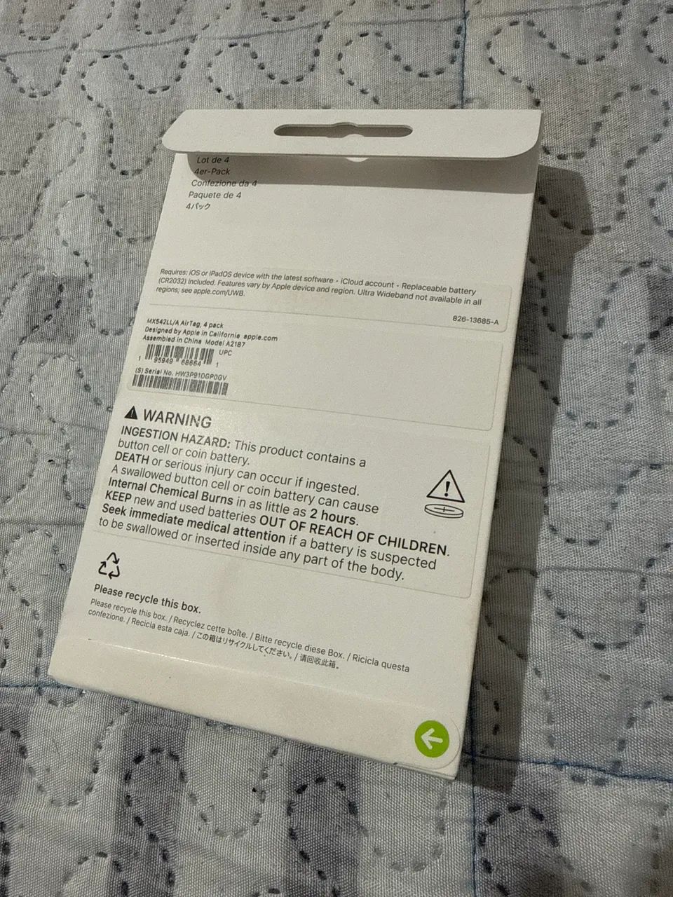 Airtag Apple 1ª Geração caixa com 4 unidades - Foto 3