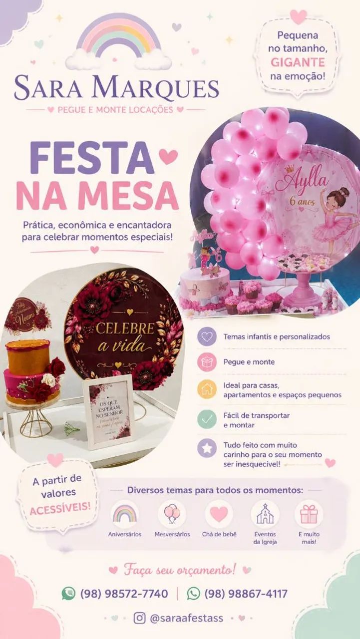 Locação Pegue e Monte e Festa na Mesa - Foto 2
