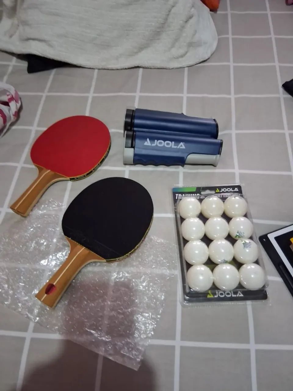 Kit Joola tênis de mesa raquetes, bolas e rede retrátil - Foto 2