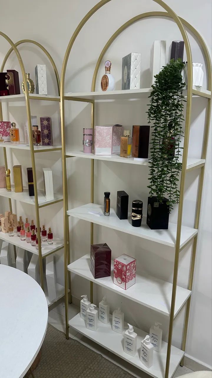 Pratileiras Metalon dourada 