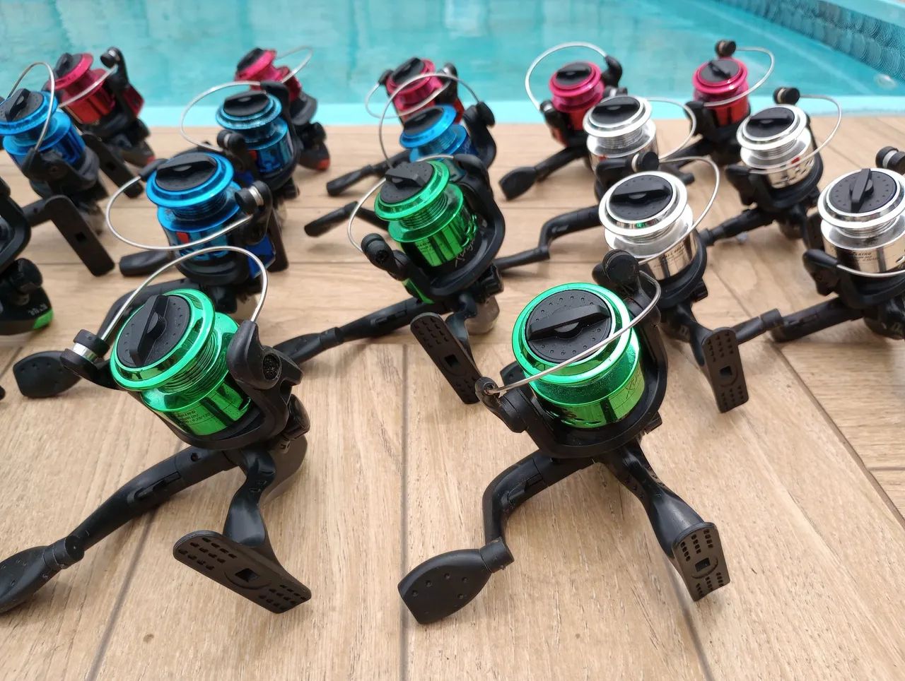 molinete totó 200 1 rolamento para vara de pesca, pescaria.