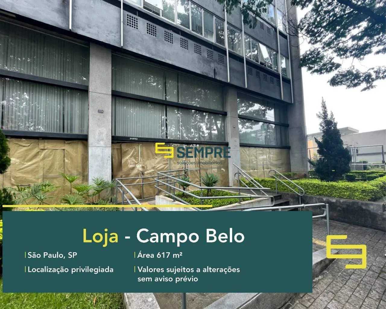Loja para locação em São Paulo, no Campo Belo