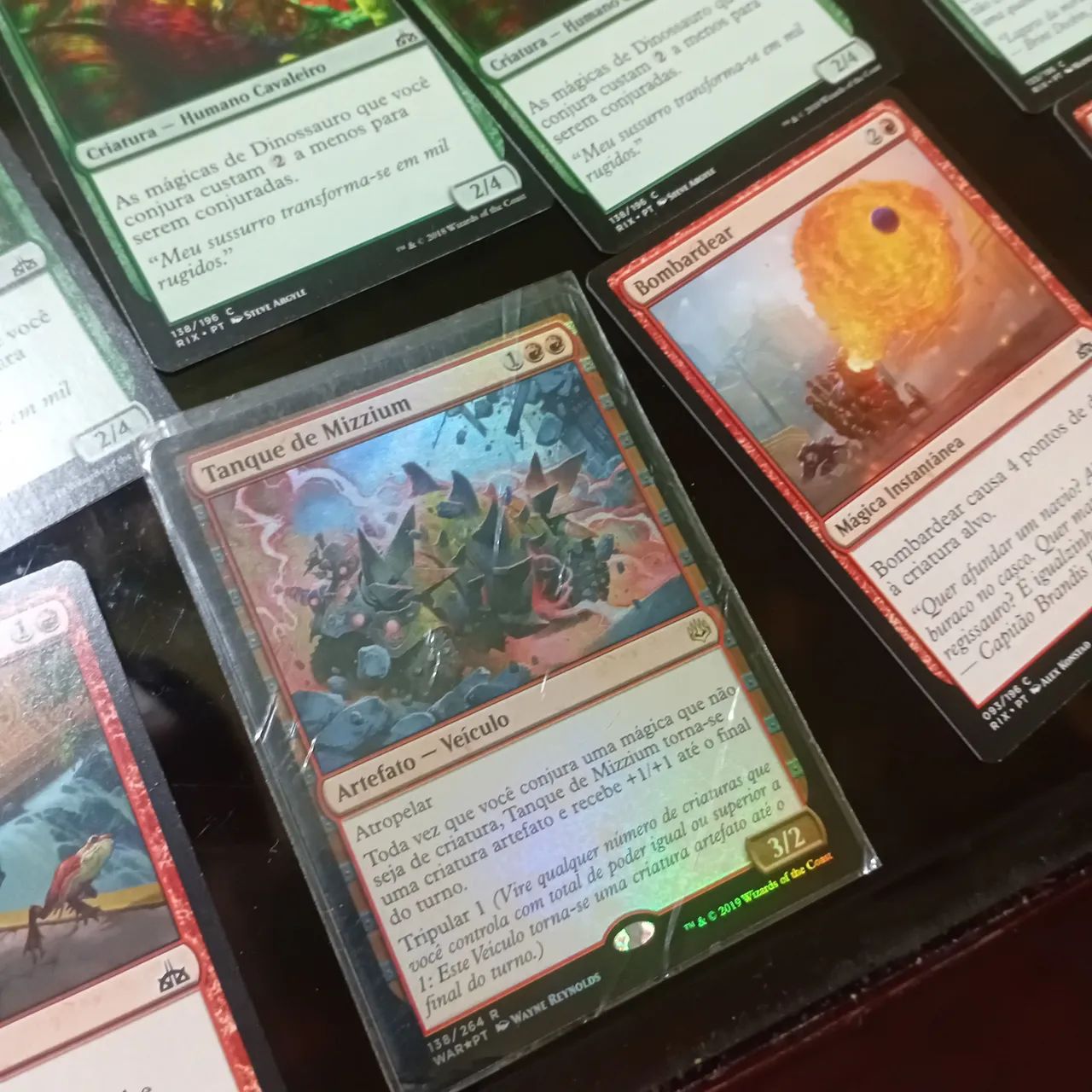 Deck Magic The Gathering Verde e Vermelho - Gruul Casual com veículo Tanque de Mizzium - Foto 2