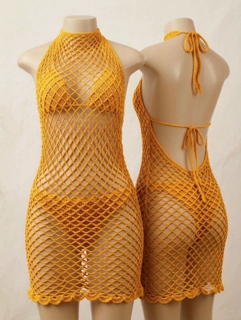 Vestido de crochê artesanal  - Foto 3