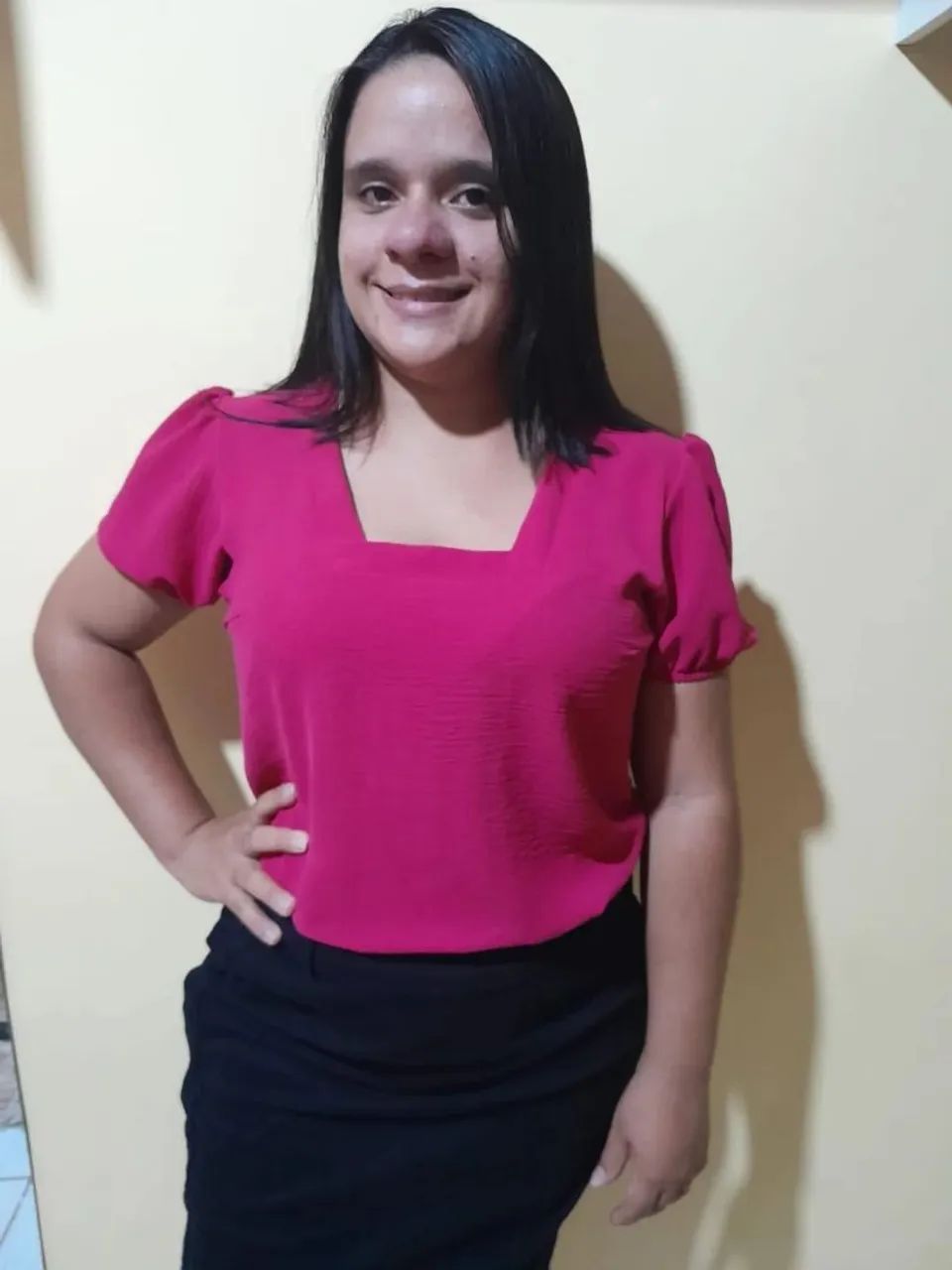 Blusa pink tamanho M - Foto 2