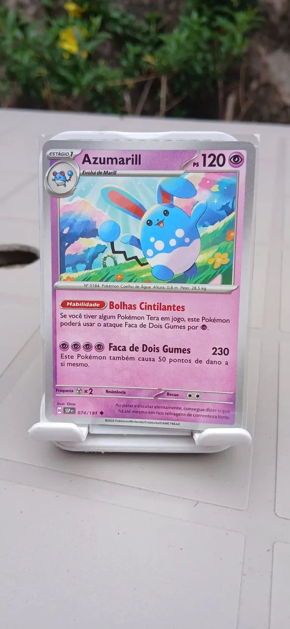 Carta Pokemon Azumarill Normal - Foto 2