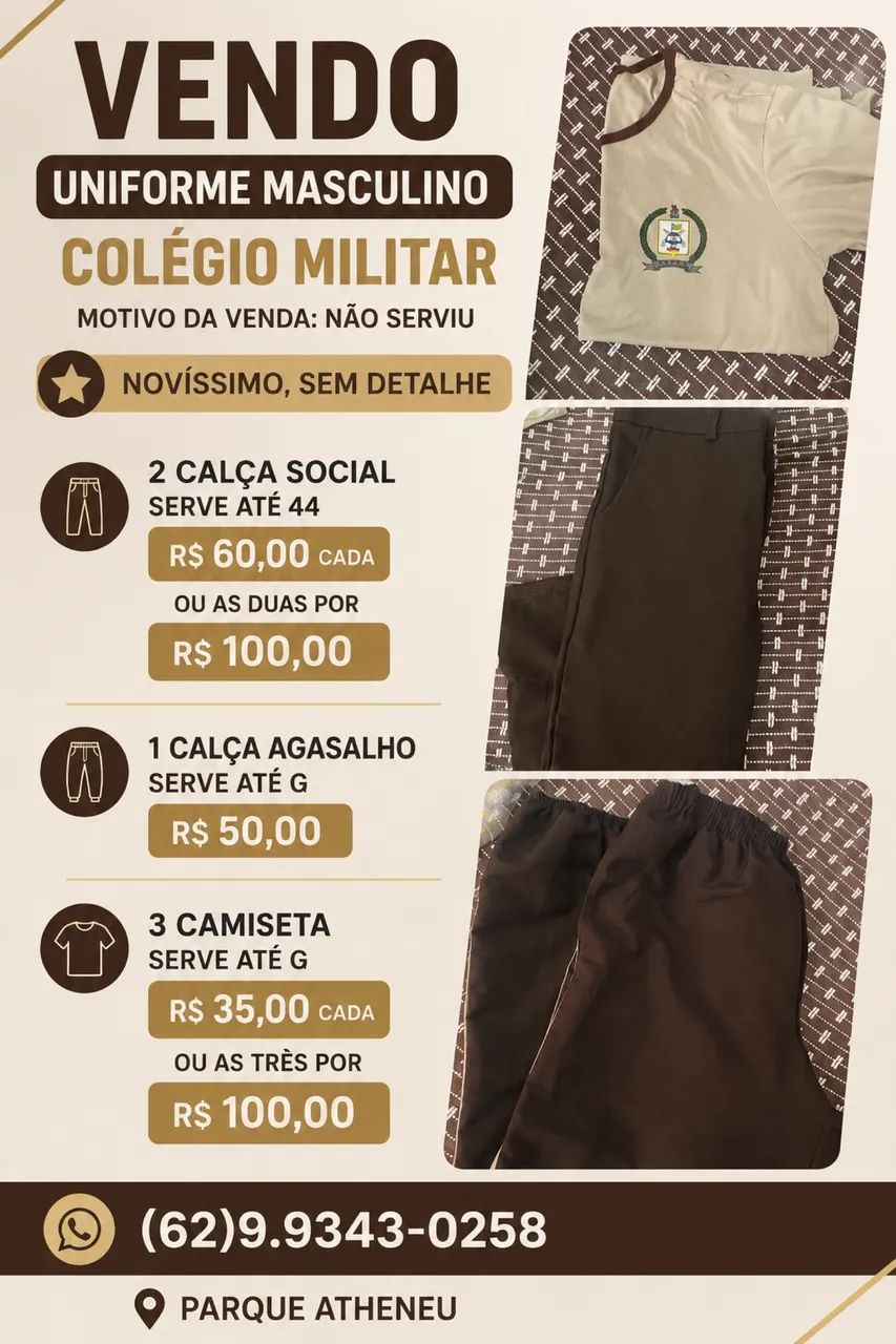 Uniforme colégio militar