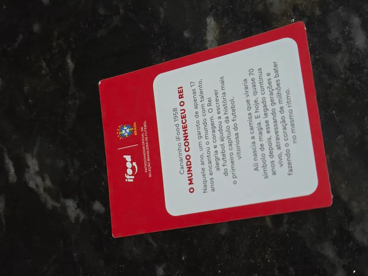 Card Canarinho iFood 1958 - Foto 2