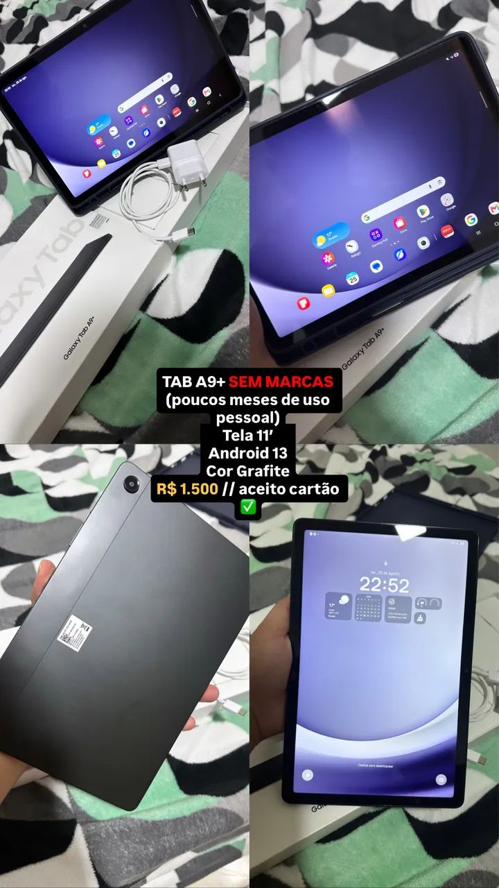 TAB A9+ SEM MARCAS