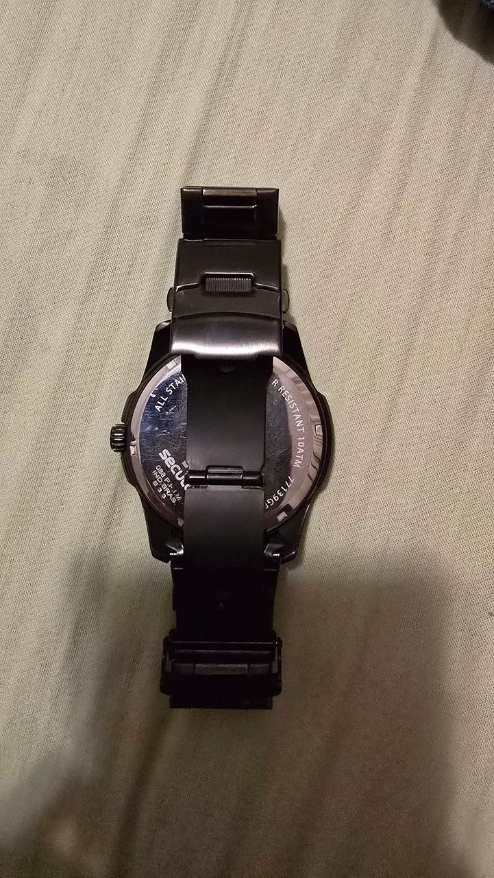 Relógio Masculino Solar Aço Preto Séculos - Dentro da Garantia - Foto 2