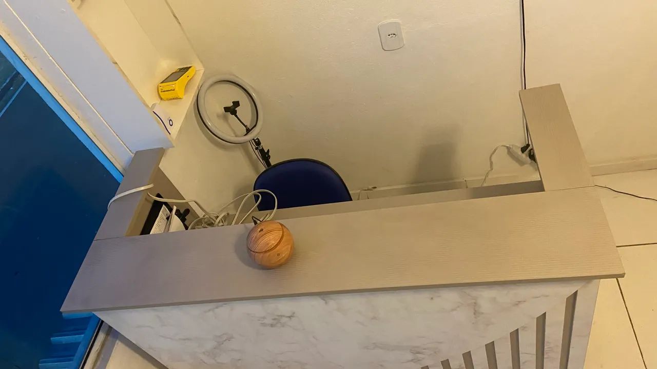 Balcão de recepção com Led 100% MDF - Foto 4