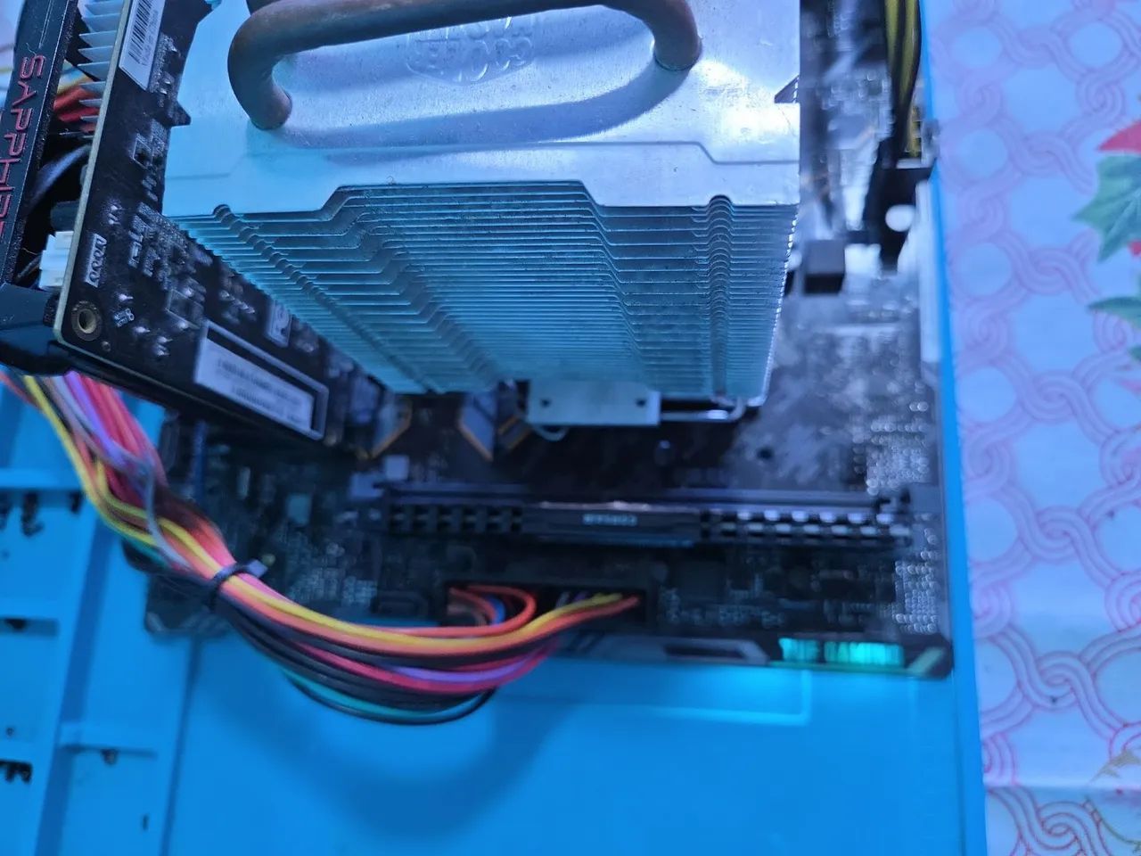 Placa mãe TUF h310m-plus gaming/br com defeito. - Foto 3
