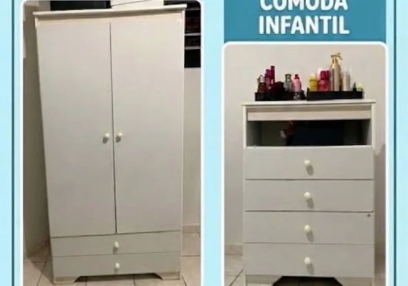 Guarda Roupa e Cômoda infantil 