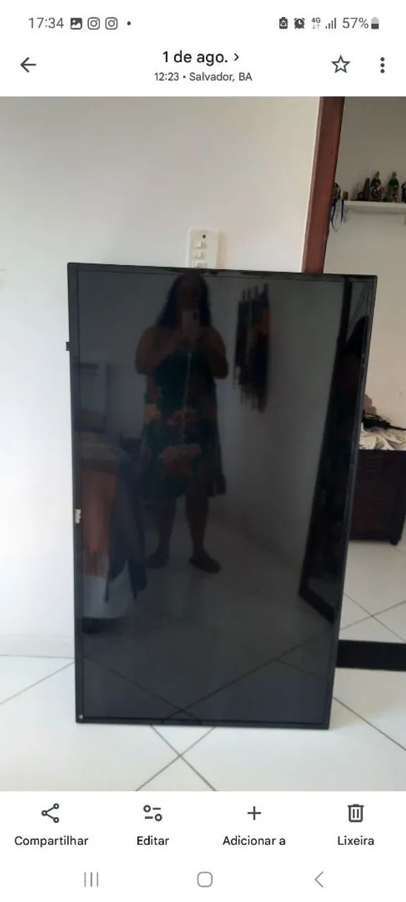 Tv 55' com defeito