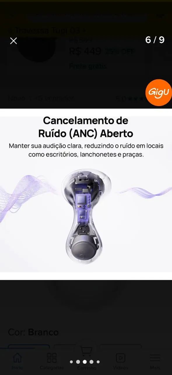 Fone huawei freebuds 6i - Foto 4