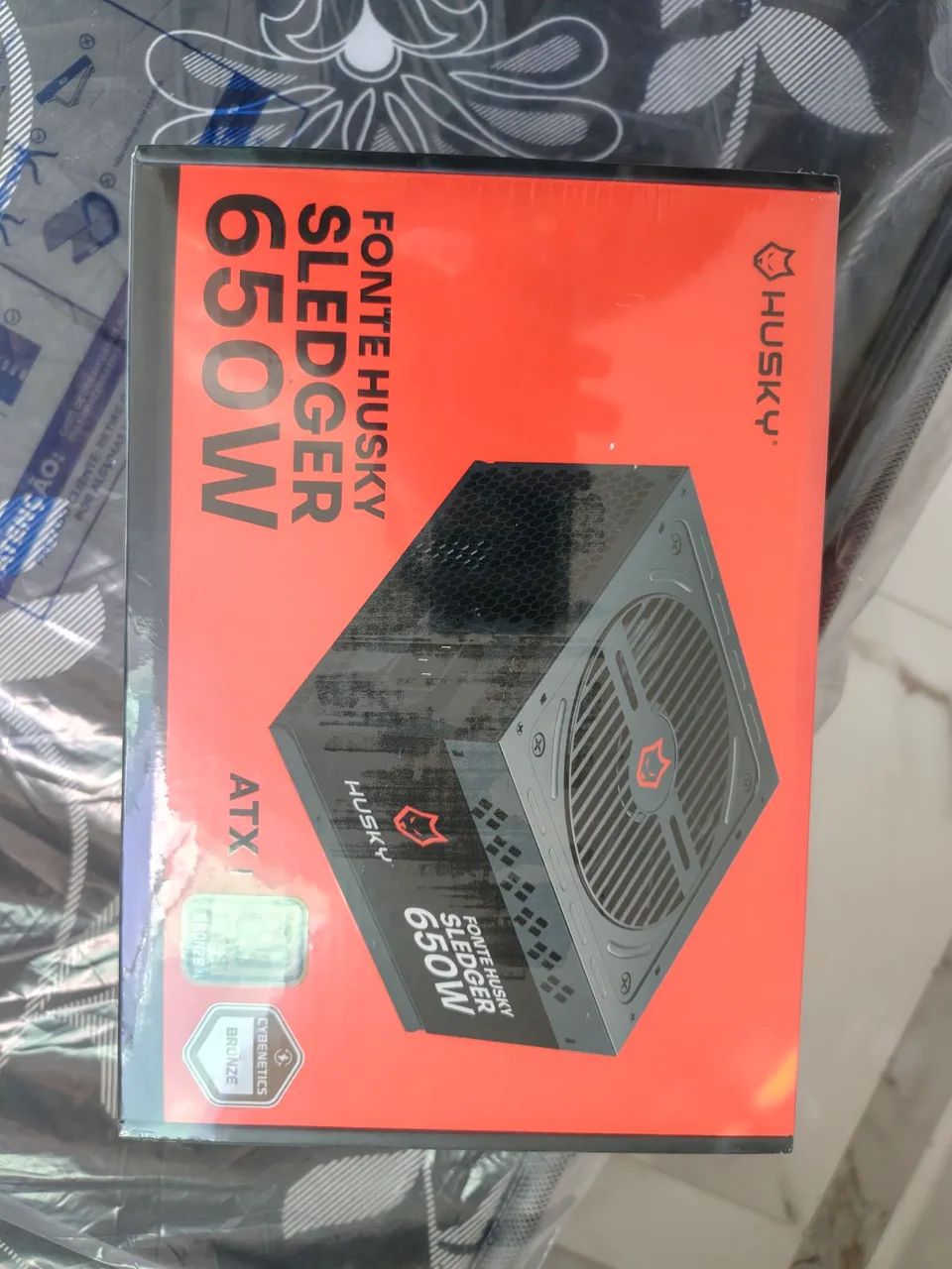 Fonte husky 650w lacrada com NF 