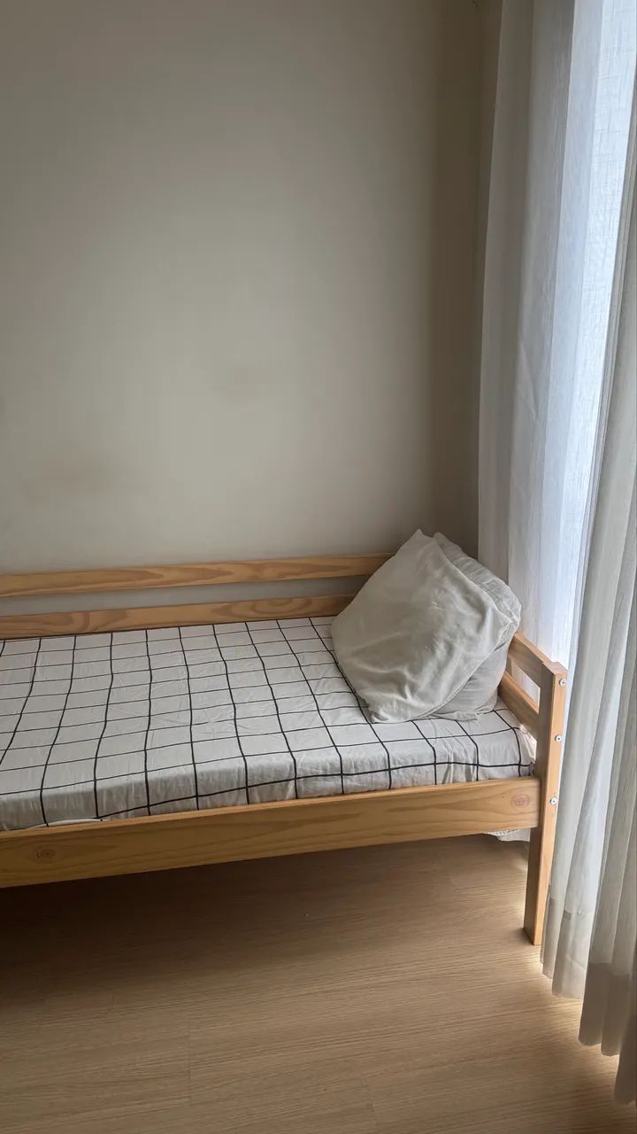 Linda Cama Solteiro Madeira Maciça Casatema - Foto 2