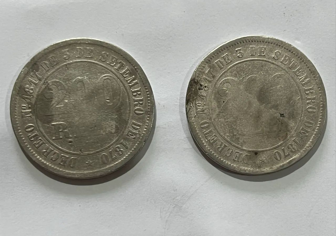 200 RÉIS escassa ano 1876