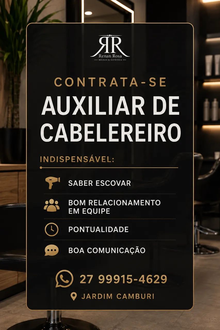 Auxiliar de cabelereiro 