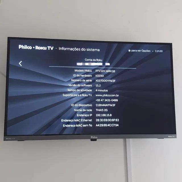 Smartv Philco 32" com sistema Roku - Foto 3
