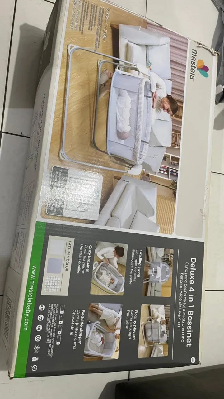 Berço Techno Automático Bluetooth Mastela - Foto 4