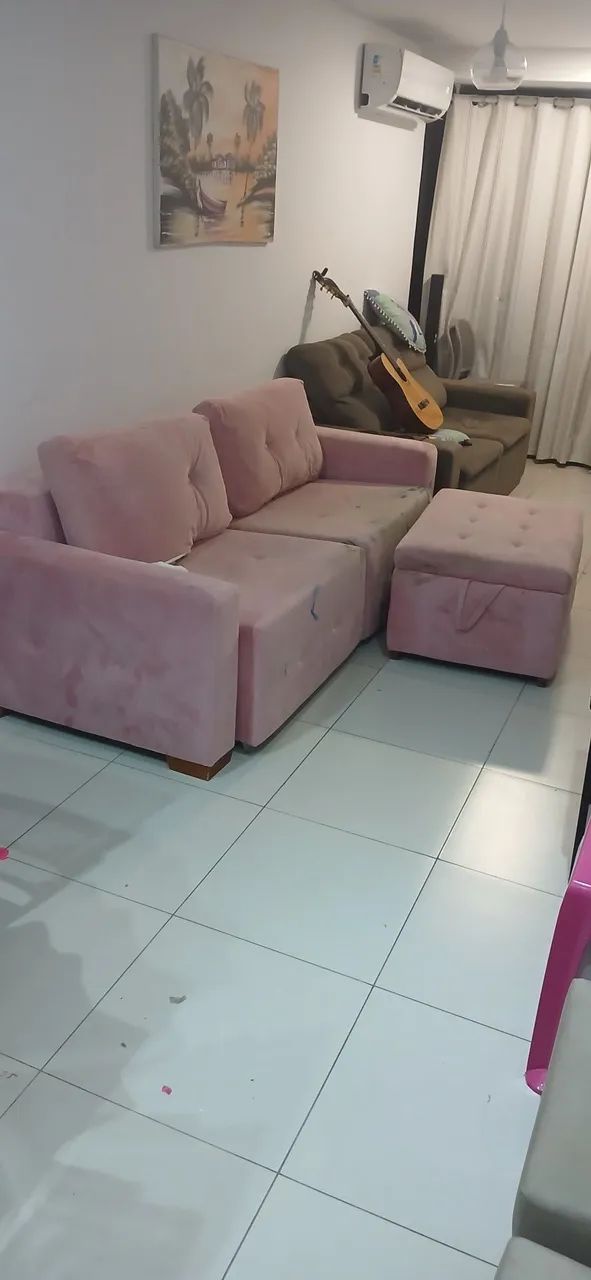 Sofá rosa
