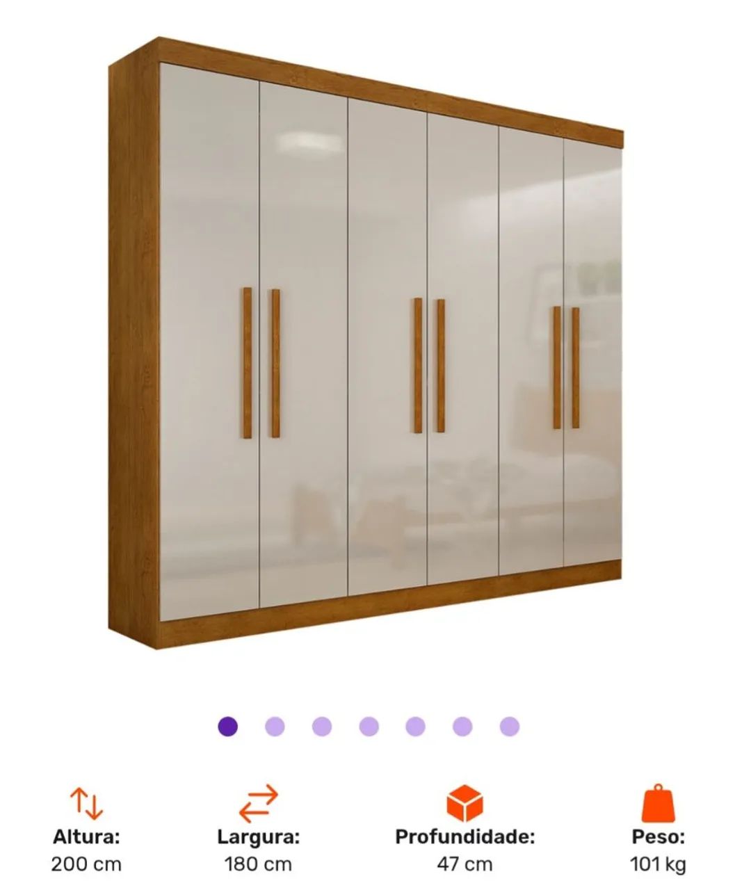 Guarda roupa 100% MDF 