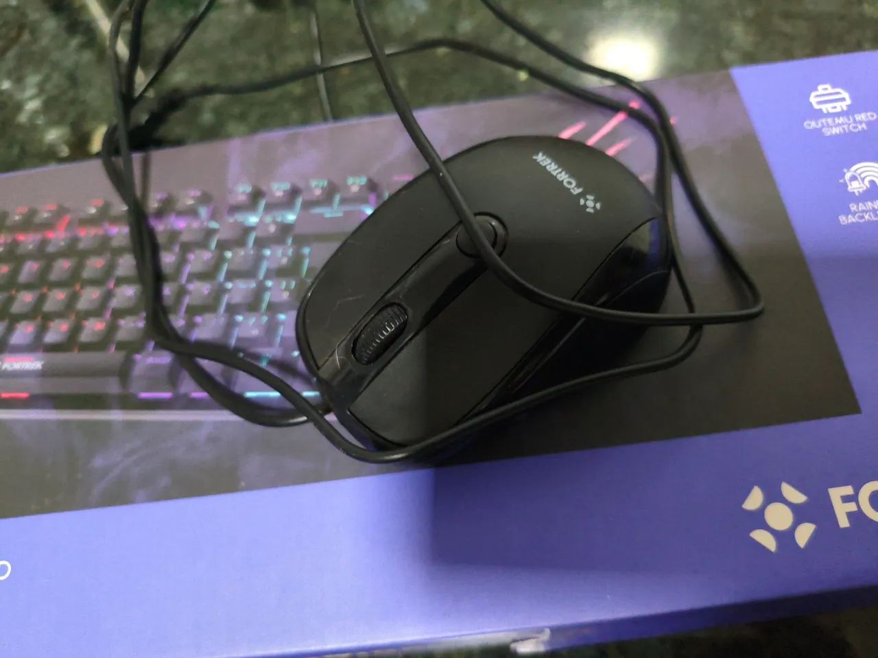 Teclado e mouse fortrek  - Foto 4