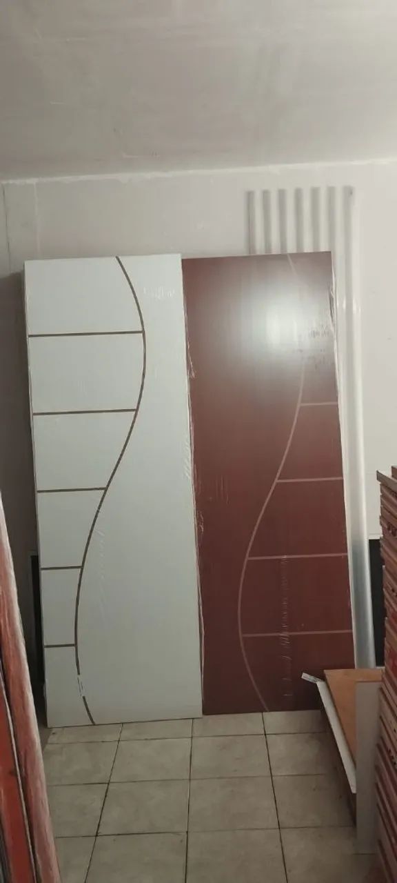 Promoção: Porta Oca Frisada Branca ou Mogno  - Foto 2