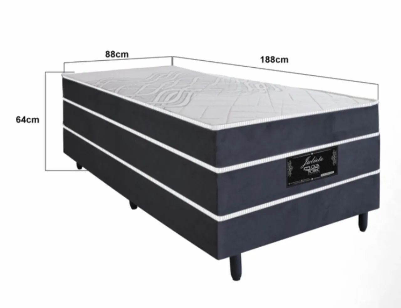 Cama unibox solteiro NOVA colchao D28 molas ensacadas - Foto 3