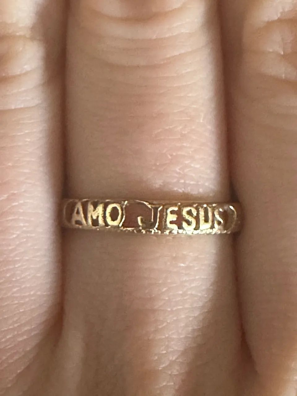 Anel de Ouro - Amo Jesus