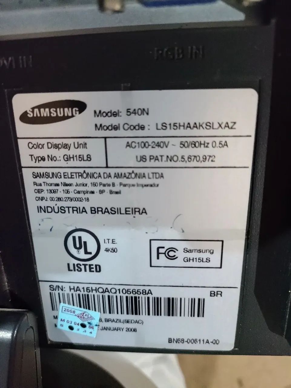 Monitor Samsung 15 polegadas  - Foto 2