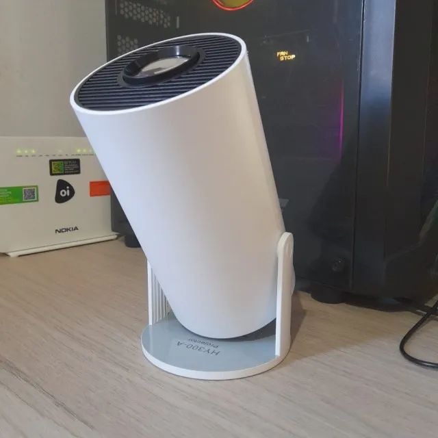 Projetor NOVO NA CAIXA Hy300 Android 4k Portátil Wi-fi Bluetooth Hdmi Usb Cinema Em Casa - Foto 3