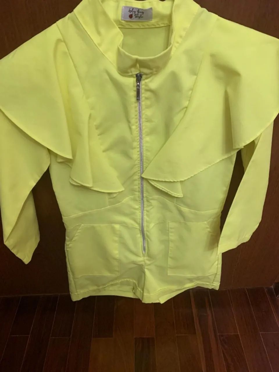 Macacão infantil amarelo neon - Foto 2